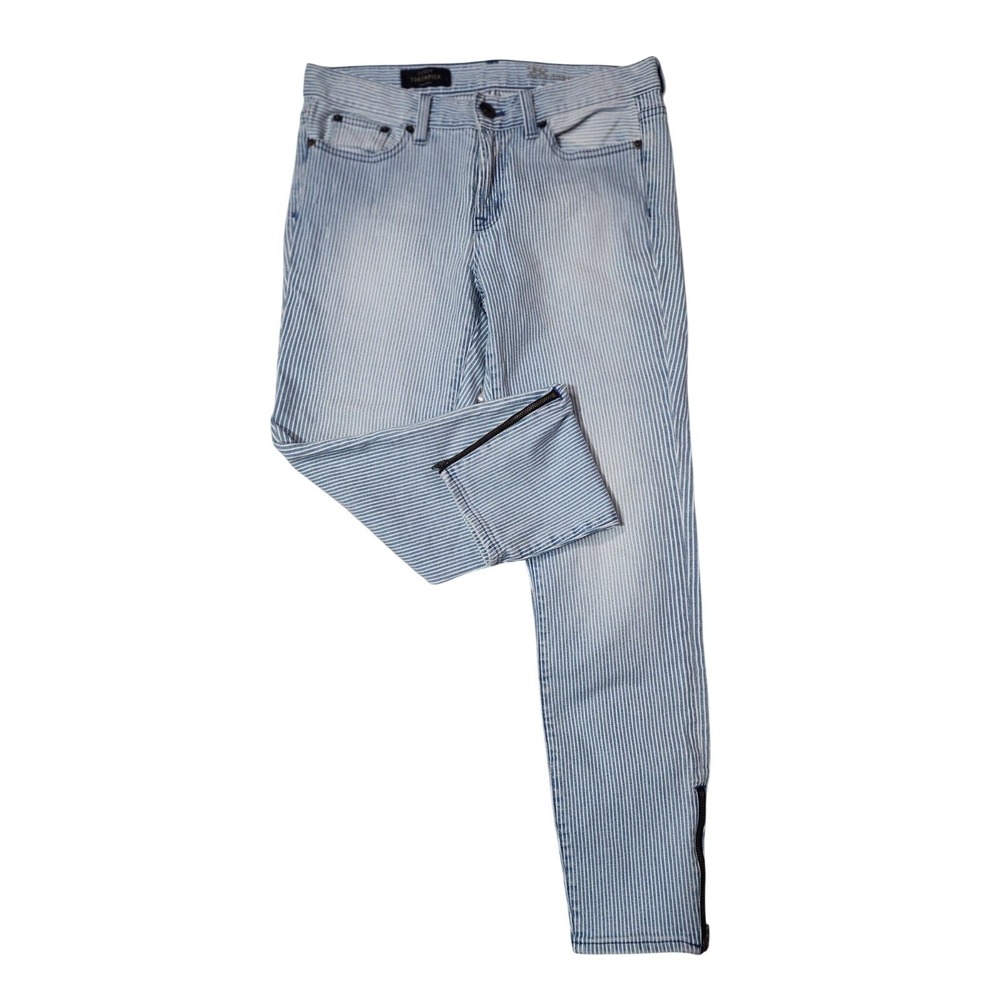 J.Crew Toothpick Preppy Indie Y2k Americana Ankle Jeans 28 Skinny Zip Hem Pants